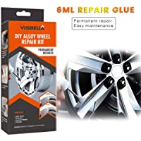 Seasaleshop Kit de reparación de Llantas de Aluminio Plateado- renovador de 5 Minutos- Herramienta de reparación para…